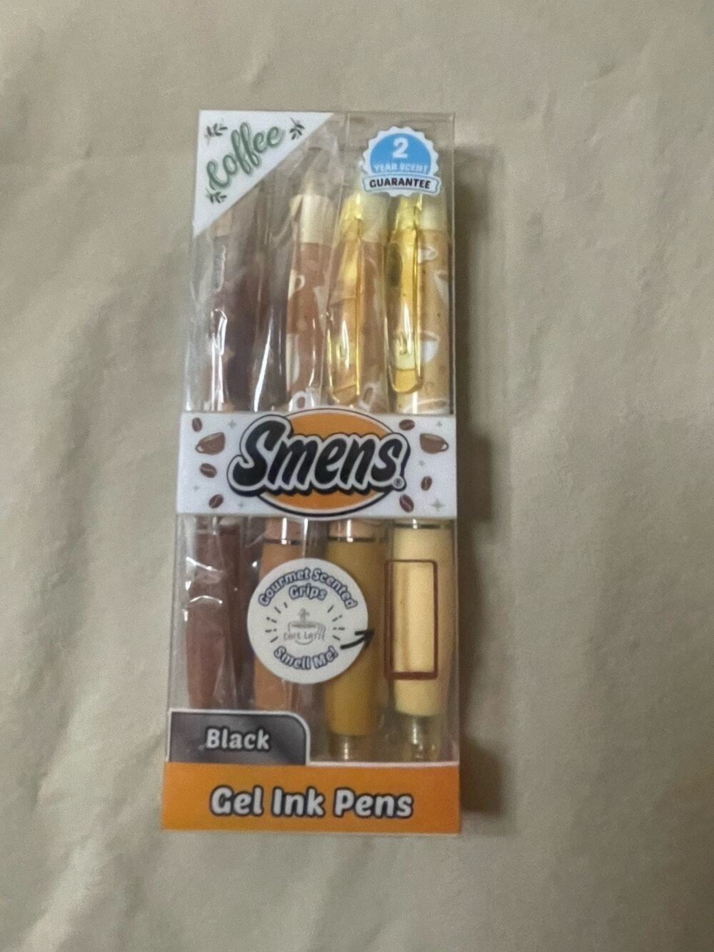 Smens Coffee Glitter Gel Ink Pens 4 Pack